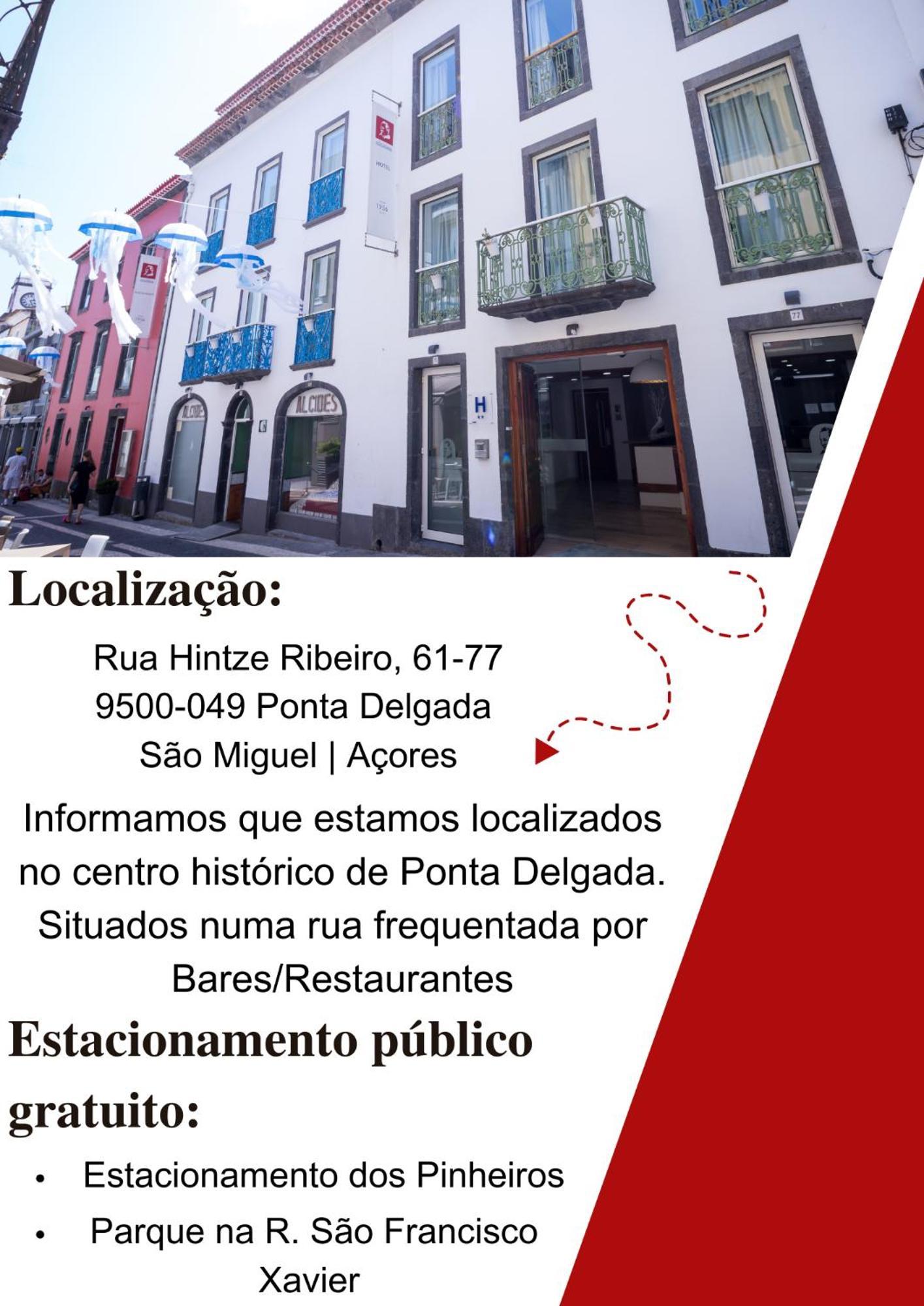 Hotel Alcides Ponta Delgada Exterior foto